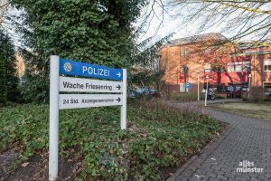 Auch wenn das Polizeipräsidium Münster in ein paar Jahren vom Friesenring wegziehen wird, soll dem Norden der Stadt eine Polizeiwache erhalten bleiben. (Foto: Thomas Shajek)