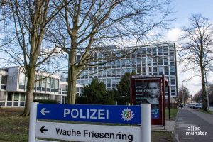 Ein 34-Jähriger Münsteraner ist im Krankenhaus verstorben, nachdem er vorher im Polizeigewahrsam am Friesenring zusammengebrochen war. (Archivbild: Thomas Hölscher)