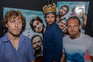 (v.l.:) Jan-David Bürger, Tom Beck und Axel Stein bei der Premiere zu "Männertag" im Cineplex. (Foto: th)