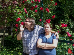 Zwei Scharfe in ihrer natürlichen Umgebung: Rebecca und Sven vom Impro-Theater. (Foto: ar)