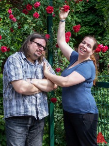 Sind für jeden Blödsinn zu haben: Sven und Rebecca Stratmann. (Foto: ar)