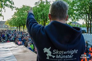 Die Skatenight startet wieder am Schlossplatz - wenn auch mit deutlich reduzierter Teilnehmerzahl als in den Vorjahren. (Archivbild: Thomas Hölscher)