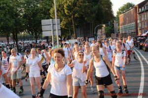 Die Skatenight Münster startet am Freitag, 15. Juli, am Hafenplatz als "WhiteNight". (Foto: PM)