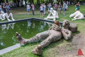 Ob wir die Arbeit „Sketch for a Fountain“ von Nicole Eisenman in der Stadt behalten, ist noch nicht geklärt. Eine Initiative setzt sich dafür ein. (Foto: th)