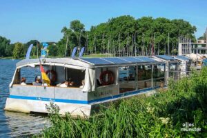 Mit der neuen Eventreihe "Kultur Kombüse" schippert die Solaaris auf den Aasee. (Archivbild: Lissel)