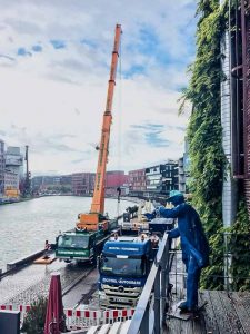 Die meisten der Skulptur Projekte, wie hier der Steg von Ayşe Erkmen im Hafen, sind bereits wieder abgebaut. (Foto: Hauschild)