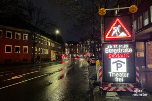 Sperrung der Bergstraße ab Dienstag. (Foto: Thomas Hölscher)