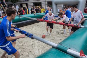 Auf dem Stadtfest Münster Mittendrin kamen 2.600€ für die Spendenkampagne „Mehr Raum für Nähe“ des St. Franziskus-Hospitals zusammen. (Foto: th)