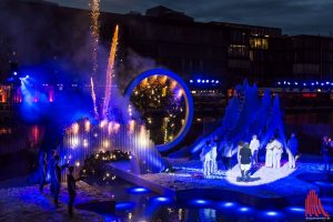 Das Open-Air-Spektakel "Der Sturm" war auch in dieser Spielzeit durch die Wiederaufnahme im September wieder am Gesamterfolg beteiligt. (Foto: Thomas Hölscher)