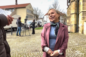 ChrisTine Urspruch im Interview mit ALLES MÜNSTER. (Foto: Thomas Hölscher)