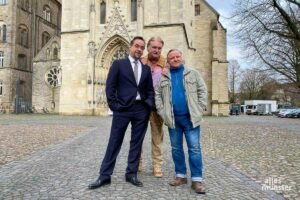 Sind im neuen Münster-Tatort zu sehen (v.l.): Jan Josef Liefers, Detlev Buck und Axel Prahl. (Foto: Bastian E.)