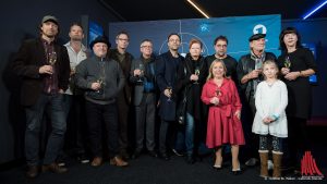 Ein großes Tatort-Team hatte sich im Cineplex eingefunden, von Regisseur Lars Jessen (li.) bis zur Produzentin Jutta Müller (re.). (Foto: wf / Weber)