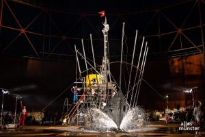 Das Theater Titanick zeigt sein allererstes Stück "Titanic" endlich an dem am besten geeigneten Ort der Stadt, dem Gasometer. (Foto: Thomas Hölscher)