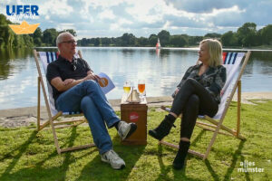 Diesmal bei den Ufergesprächen: Sonja Schrapp (r.) (Foto: Thomas Hölscher)