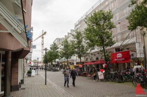 Dieser Anblick der Windthorststraße wird nach der Neugestaltung Geschichte sein. (Foto: th)