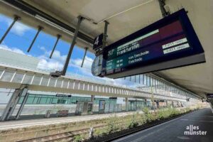 Auch in Münster wird - wie schon bei den letzten Warnstreiks - der Bahnverkehr zum Erliegen kommen. (Archivbild: Thomas Hölscher)