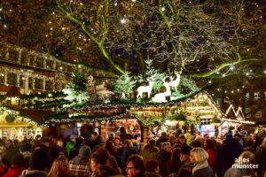 Am 27. November öffnen die sechs Weihnachtsmärkte in Münsters Innenstadt. (Archivbild: Tanja Sollwedel)