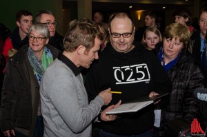 Overbeck (Roland Jankowsky) zum Anfassen im Cineplex. (Foto: th)